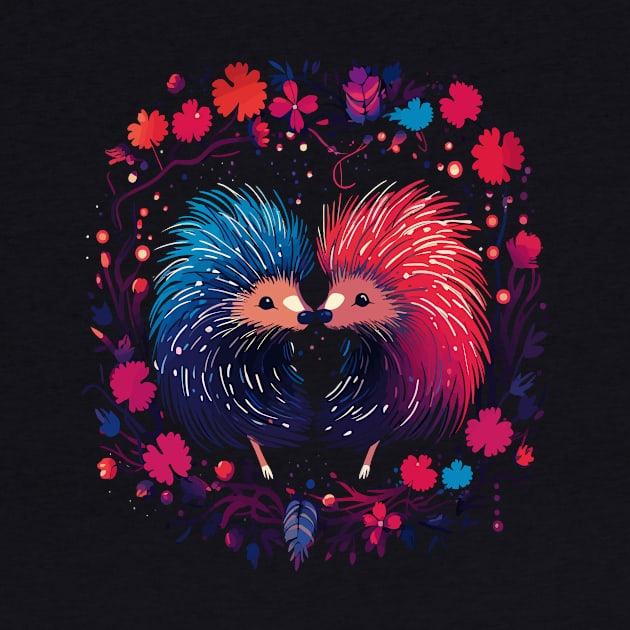 Porcupine Couple Valentine by JH Mart